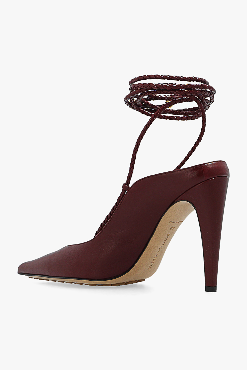 BOTTEGA VENETA Spritz ストラップ オープンバックパンプス BOTTEGA VENETA Spritz leather pumps | THE OUTNET